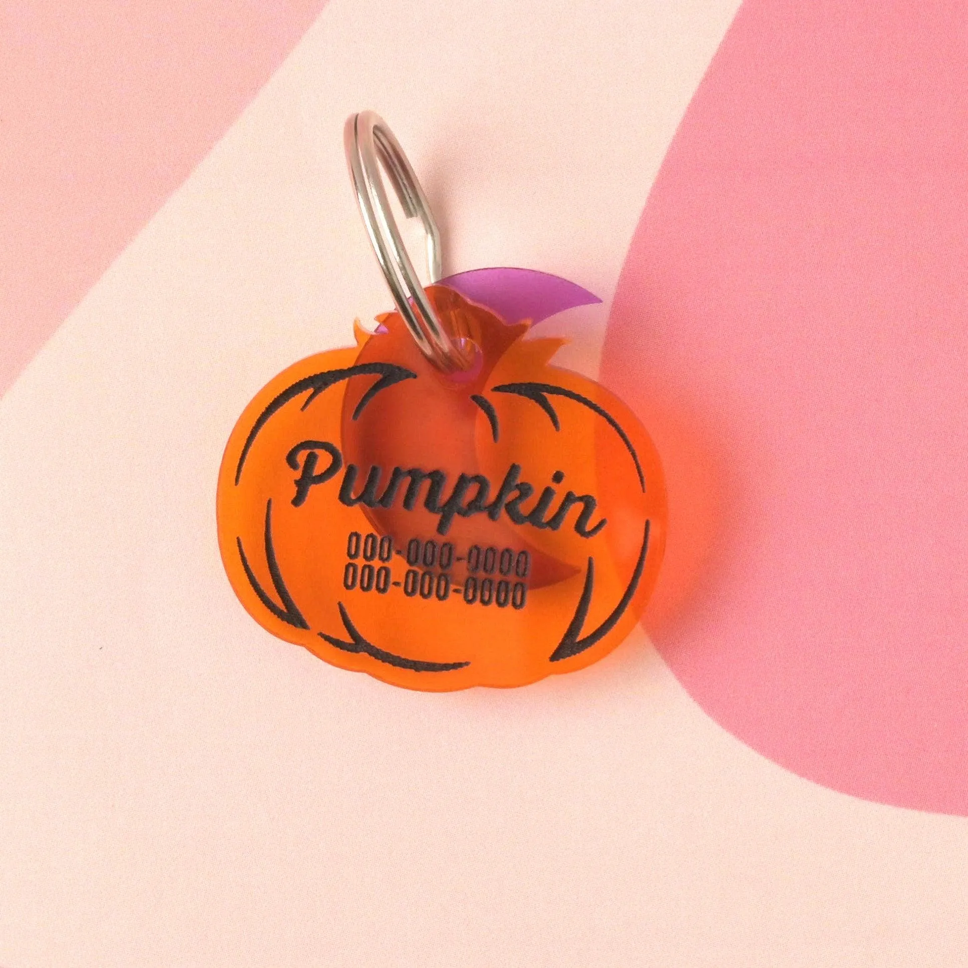 Pumpkin Personalized Pet Tag