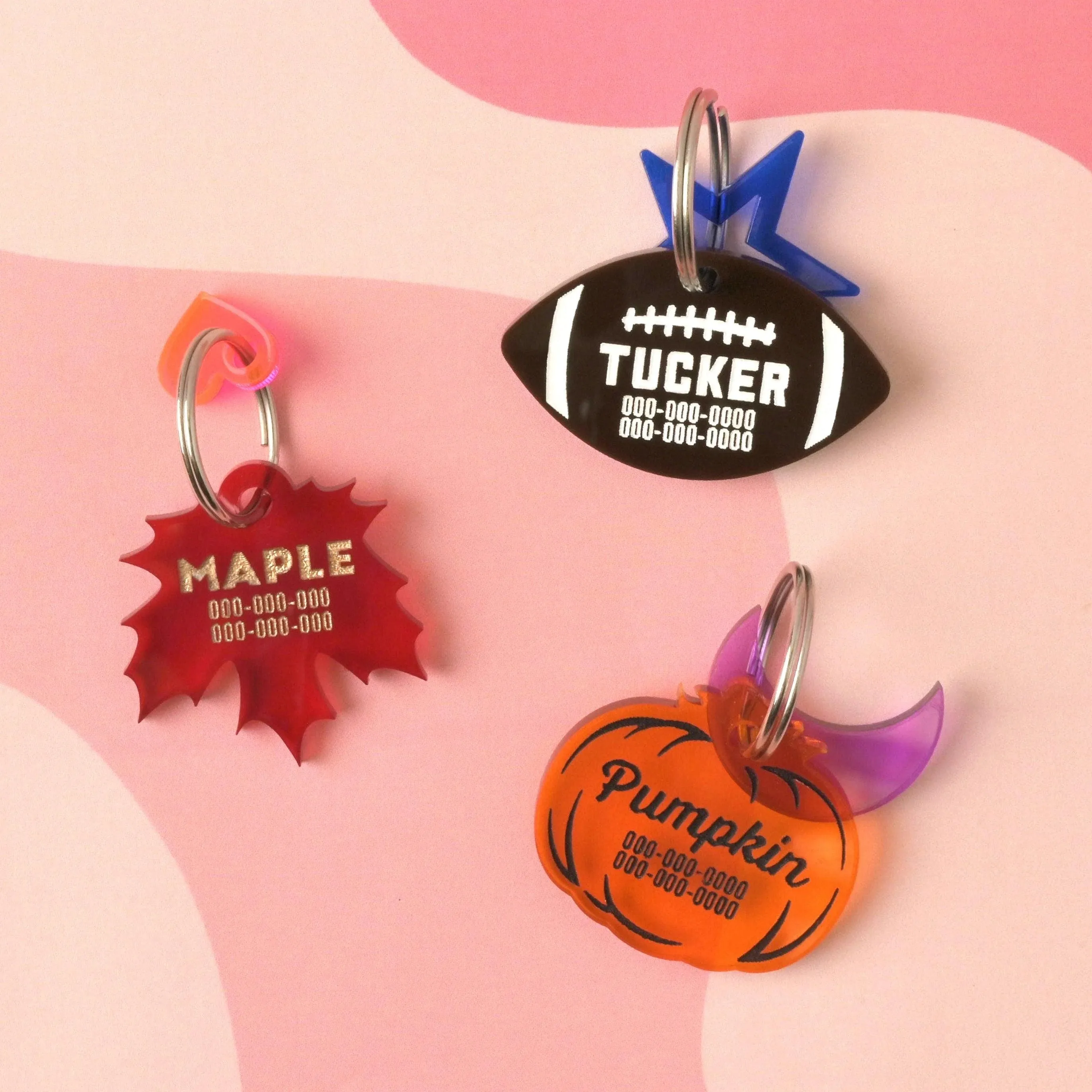 Pumpkin Personalized Pet Tag