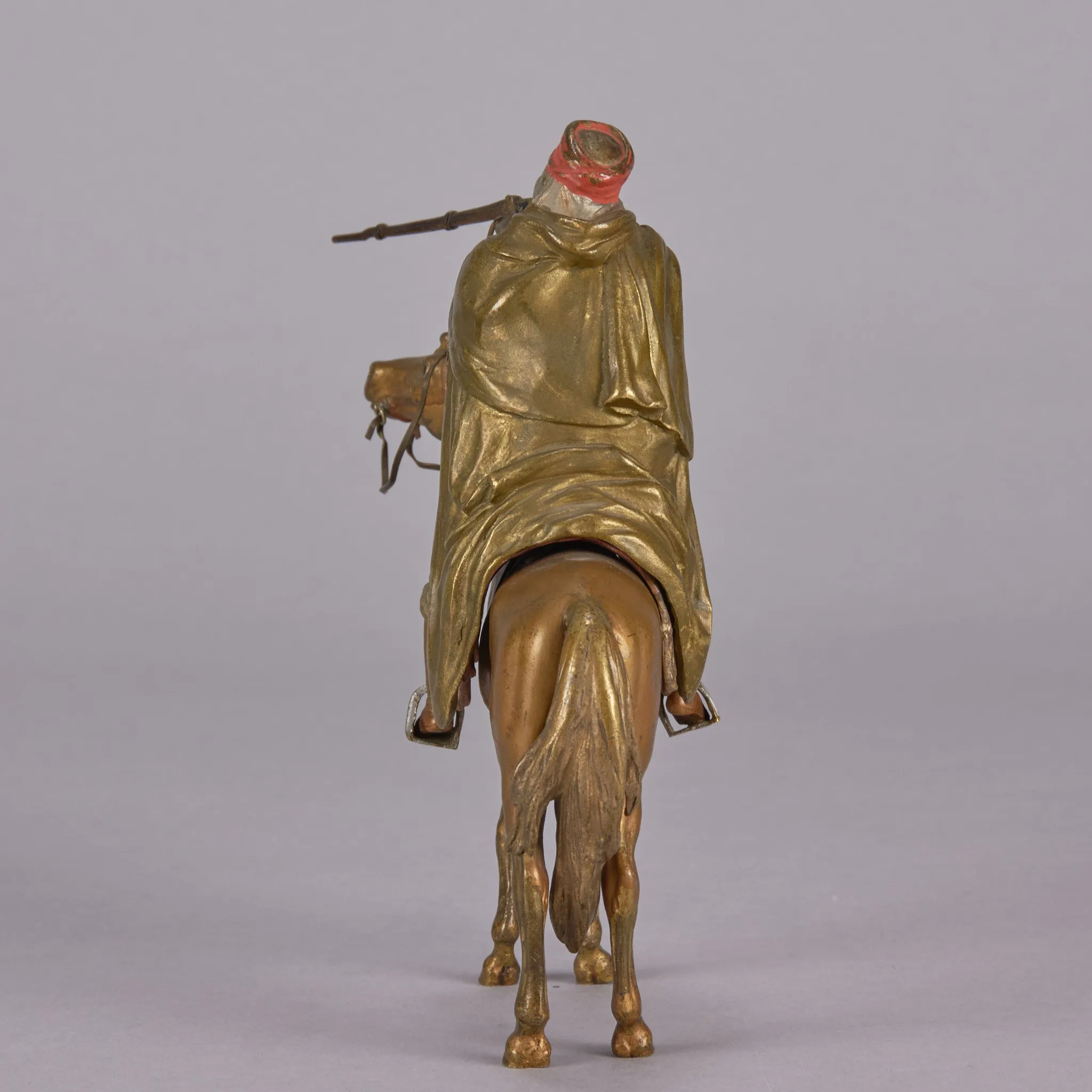"Mounted Arab Warrior" by Franz Bergman