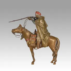 "Mounted Arab Warrior" by Franz Bergman