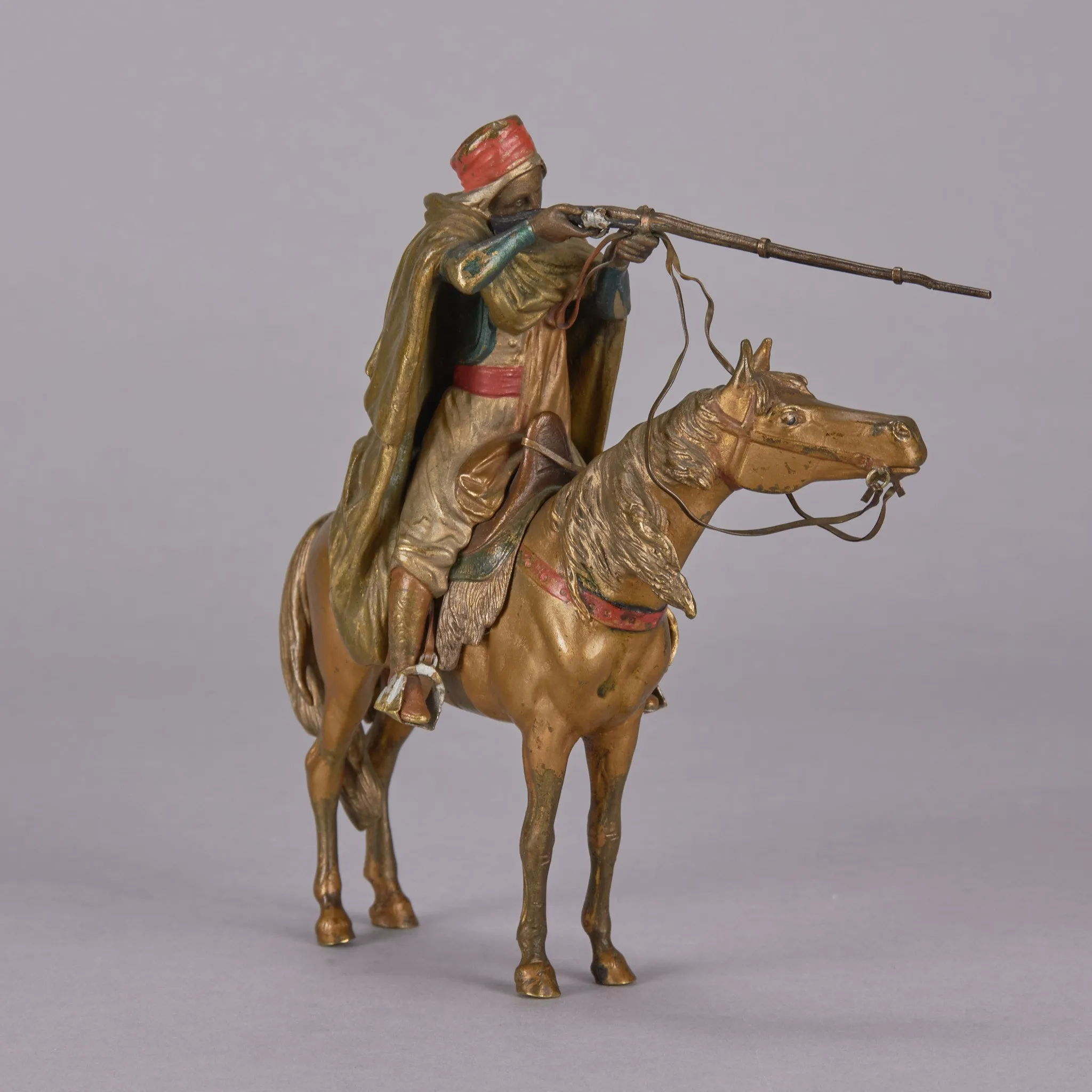 "Mounted Arab Warrior" by Franz Bergman