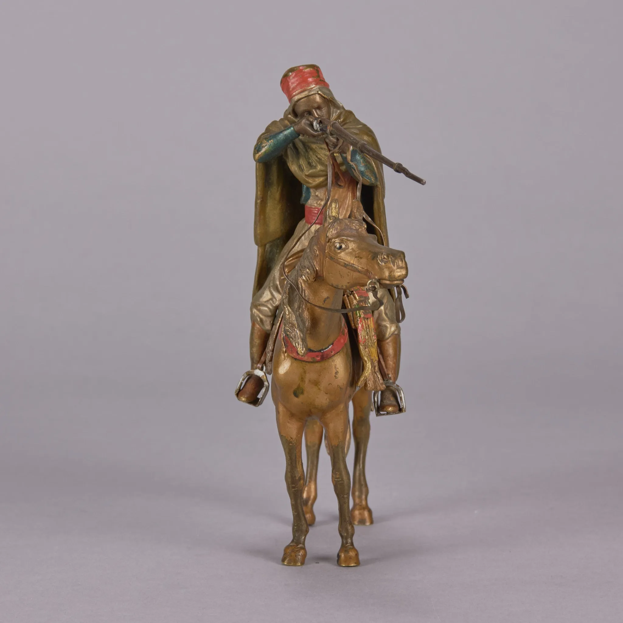 "Mounted Arab Warrior" by Franz Bergman