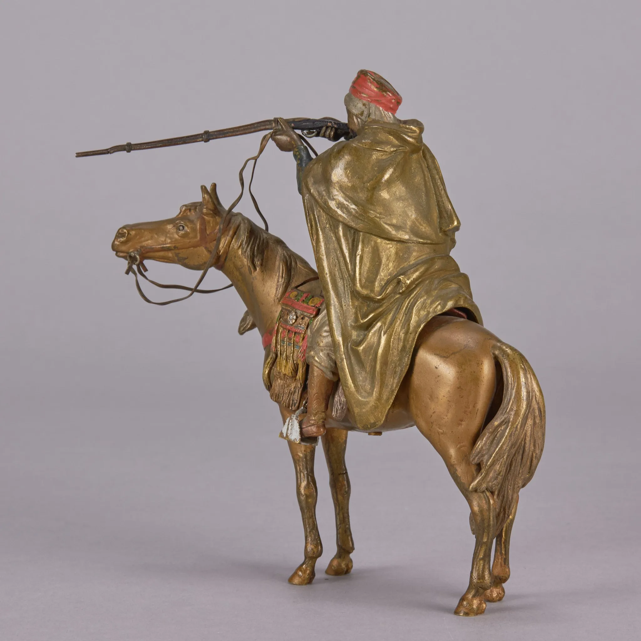 "Mounted Arab Warrior" by Franz Bergman
