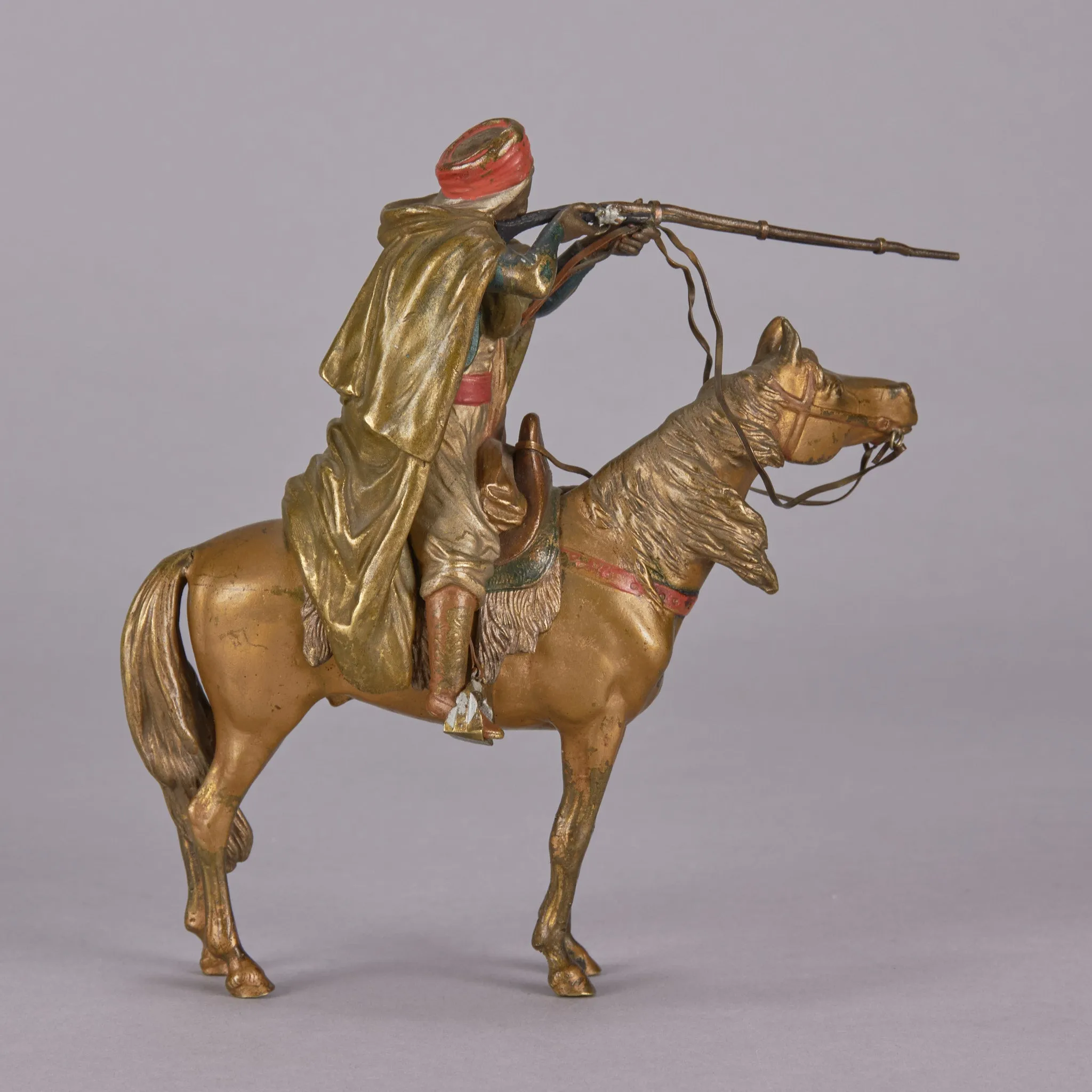 "Mounted Arab Warrior" by Franz Bergman