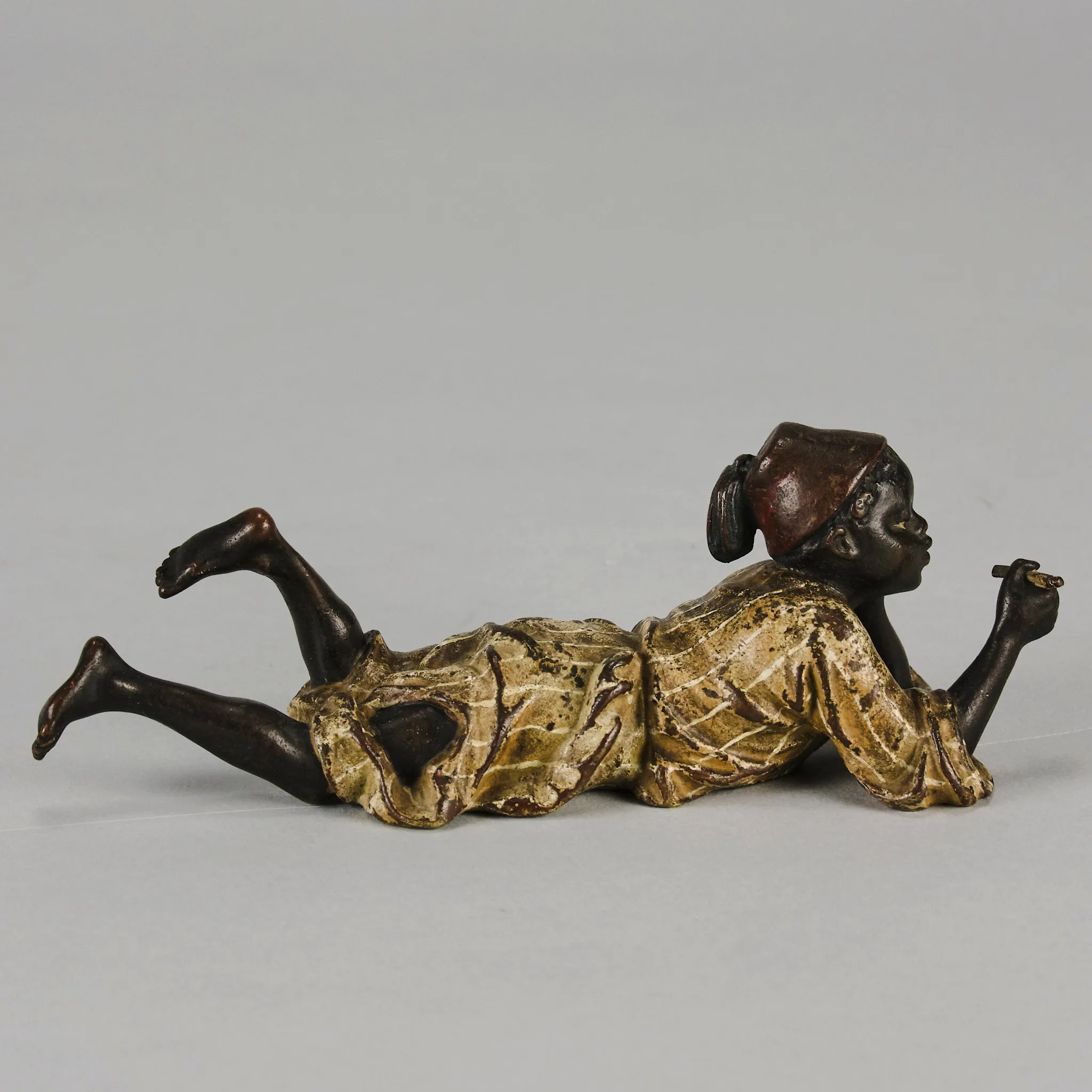 "Reclining Boy" by Franz Bergman