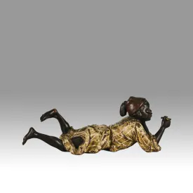 "Reclining Boy" by Franz Bergman
