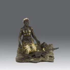 "Seated Arms Dealer" by Franz Bergman