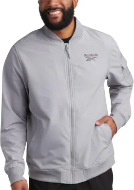 Reebok Mens Rain Jacket - Full Zip Up Lightweight Water Resistant Windbreaker Soft Shell Collar Rain Coat for Men (S-XL)