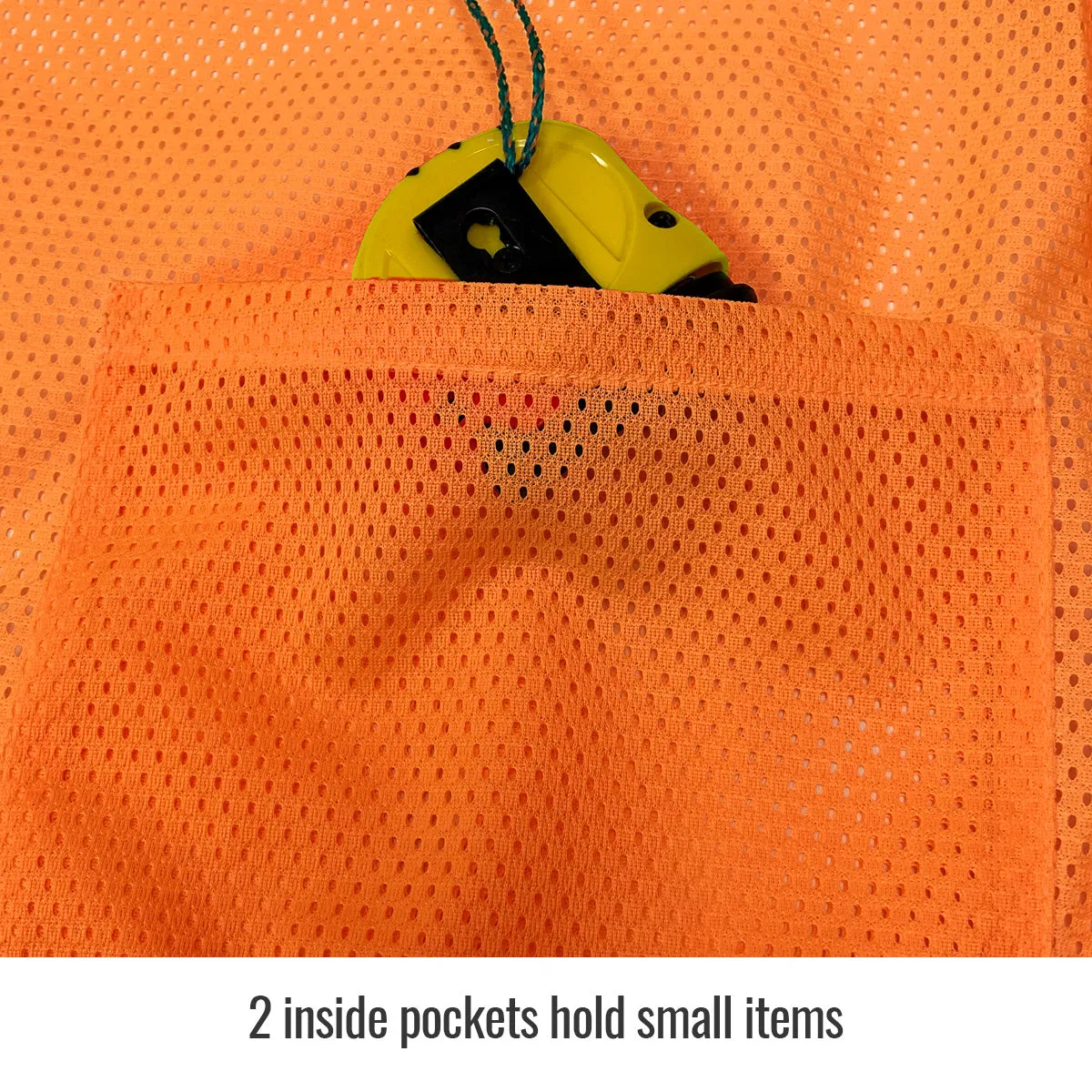 Revco VS2030-OR Orange ANSI Class 2 Short Sleeve Polyester Hi-Vis Safety Vest (1 Vest)