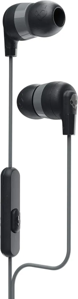 Skullcandy Inkd  Wired Earbuds with 3.5mm Plug, Noise Isolating Fit, Built-In Microphone Call and Track Control, Ear Gel Sizes Included for Custom Fit, Convenient for Travel - Black