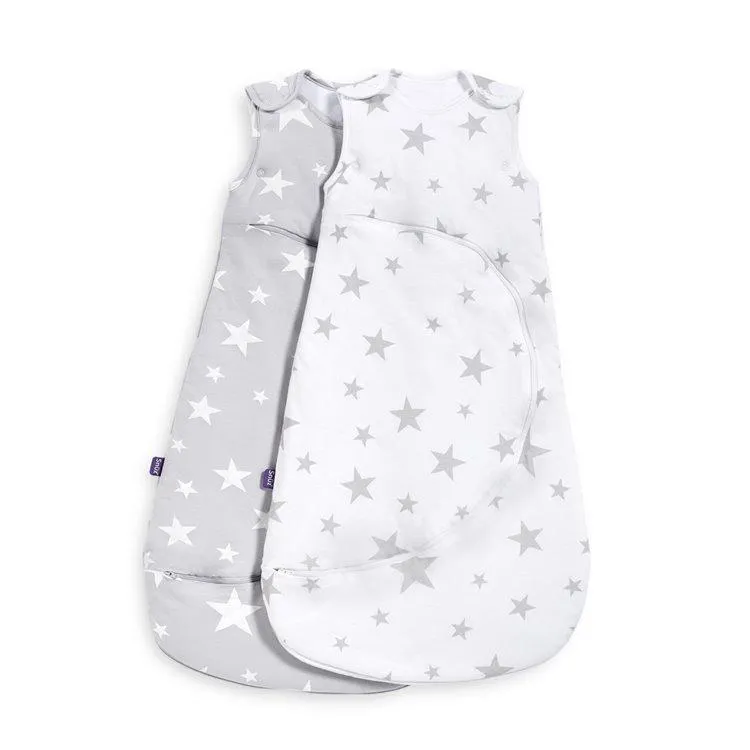 SnuzPouch Sleeping Bag in Stars - Grey