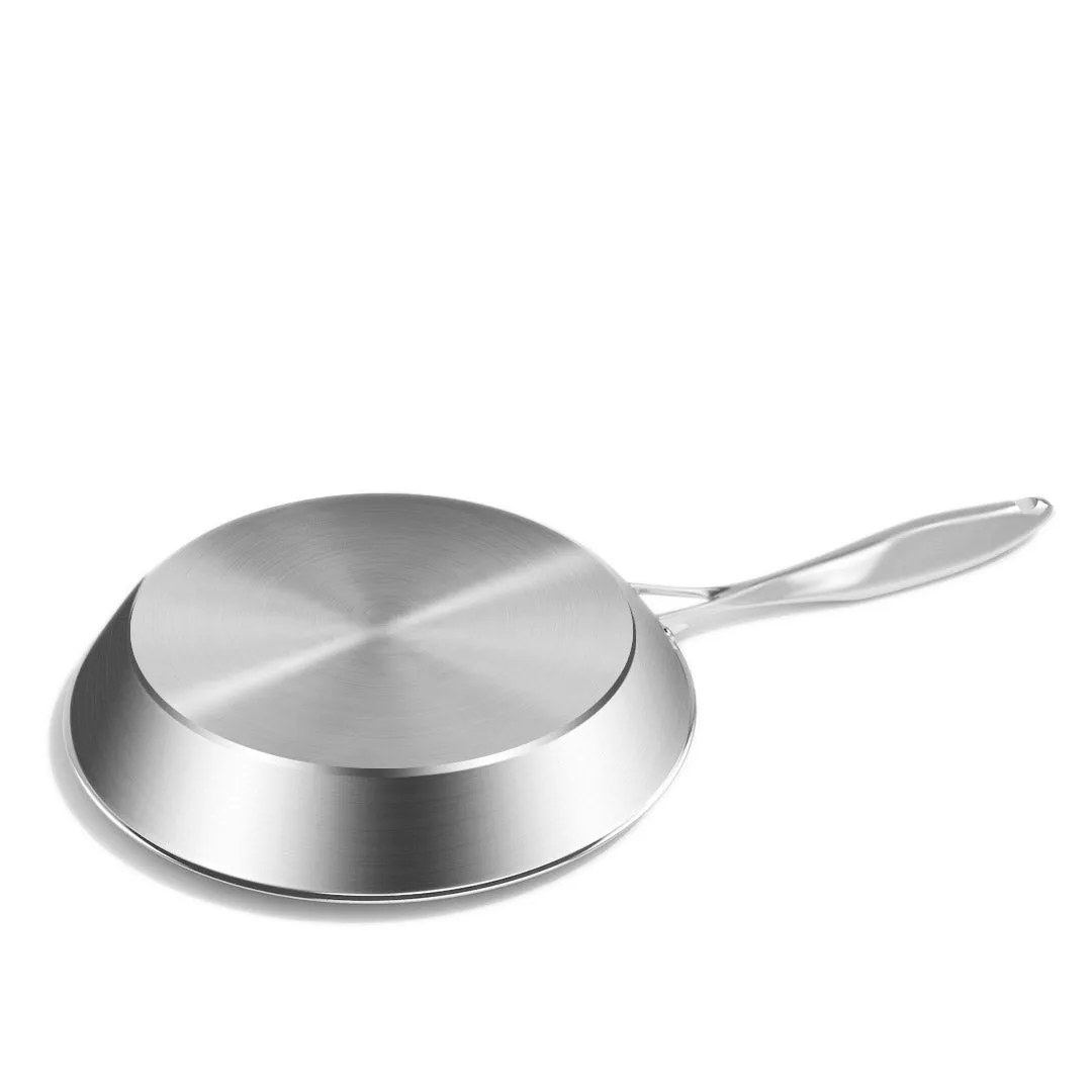 SOGA Stainless Steel Fry Pan 22cm 34cm Frying Pan Top Grade Skillet Induction Cooking FryPan