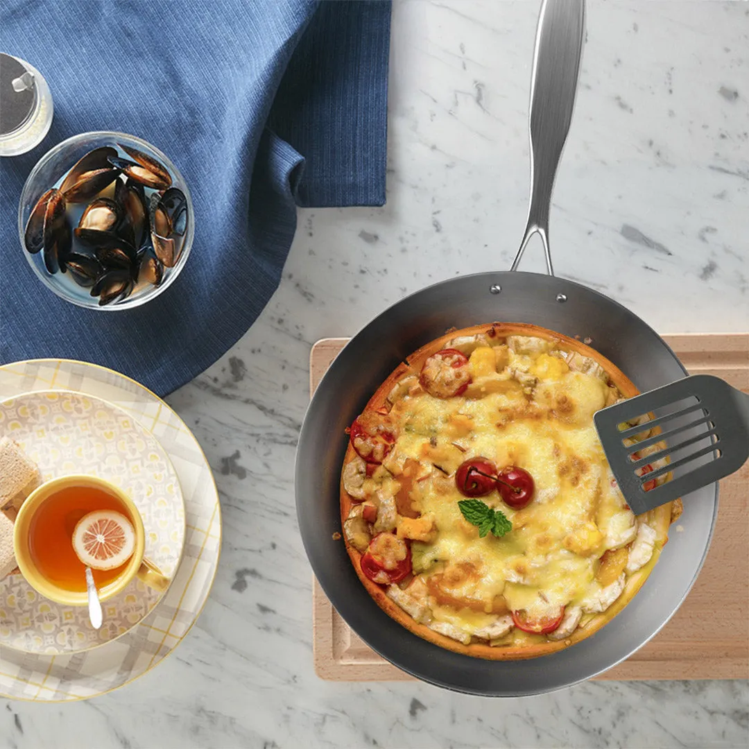 SOGA Stainless Steel Fry Pan 22cm 34cm Frying Pan Top Grade Skillet Induction Cooking FryPan