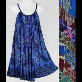 Traditional Batik Print Antique Parachute Dress