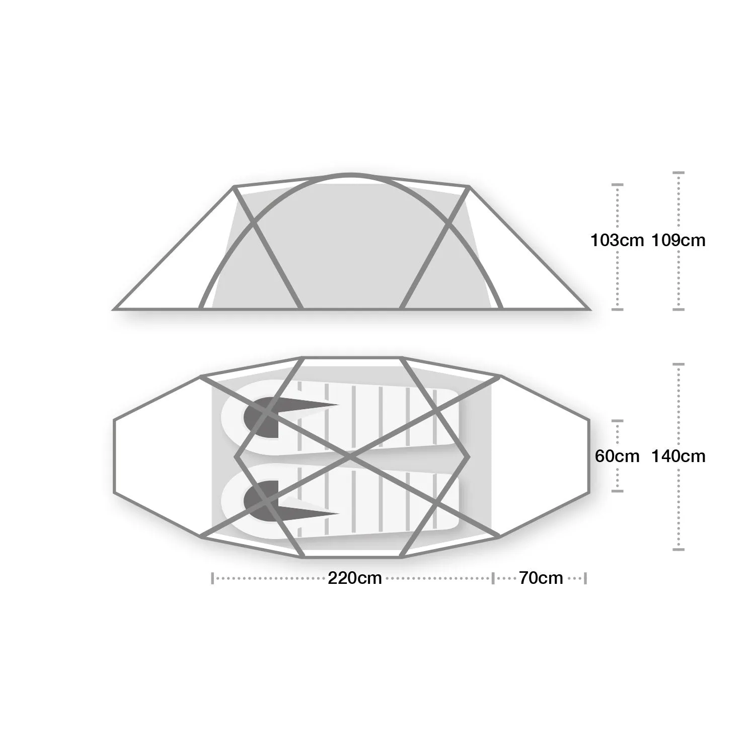 Wild Country Trisar 2D (V2) Tent - 2 Person Tent