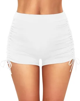 Women Swim Shorts High Waisted Swimsuit Shorts Tummy Control Bathing Suit Bottom Plus Size Boyshorts